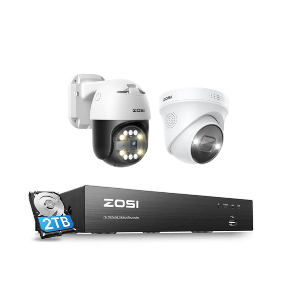 C296 / C225 5MP  Security Camera Bundle + 8-Channel 4K PoE NVR + 2TB Hard Drive